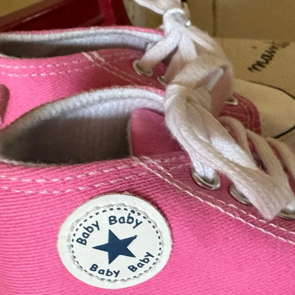 Converse Baby First Star High Top Sneaker Pink Size 2 Infant NEW
